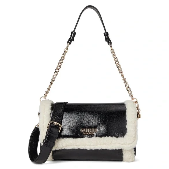 NWT GUESS Davika Flap Shoulder Bag - Picture 2 of 5